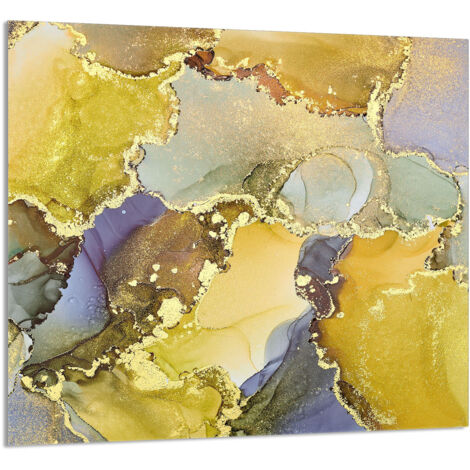 PANEL DE VIDRIO PARA COCINA 65x60 Mármol