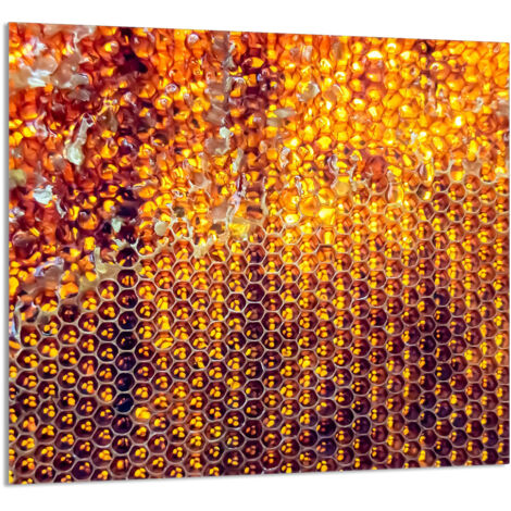 PANEL DE VIDRIO PARA COCINA 65x60 Miel