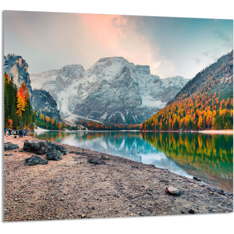 PANEL DE VIDRIO PARA COCINA 65x60 Montañas