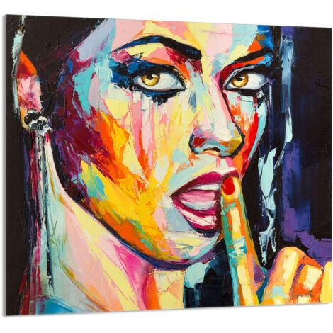 PANEL DE VIDRIO PARA COCINA 65x60 Mujer