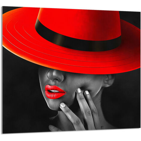PANEL DE VIDRIO PARA COCINA 65x60 Mujer