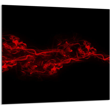 PANEL DE VIDRIO PARA COCINA 65x60 Negro