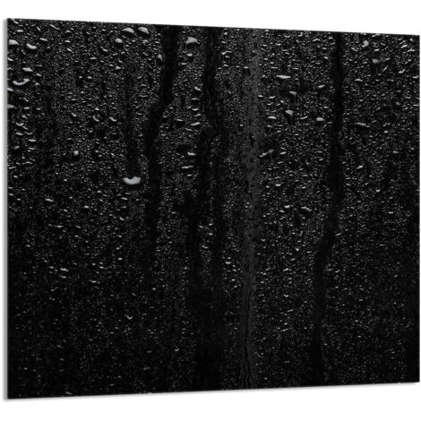 PANEL DE VIDRIO PARA COCINA 65x60 Negro