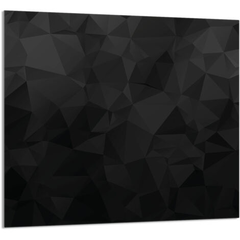 PANEL DE VIDRIO PARA COCINA 65x60 Negro
