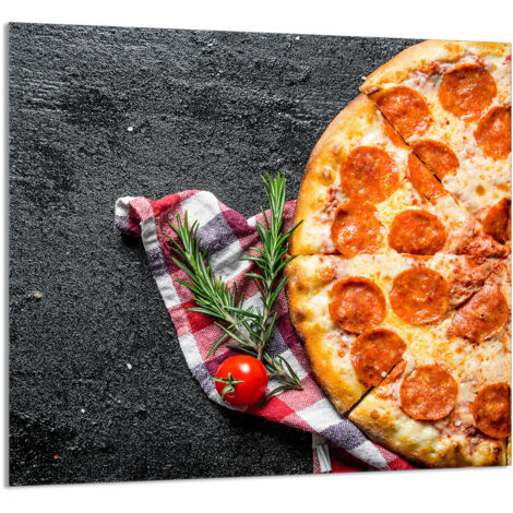 PANEL DE VIDRIO PARA COCINA 65x60 Pizza