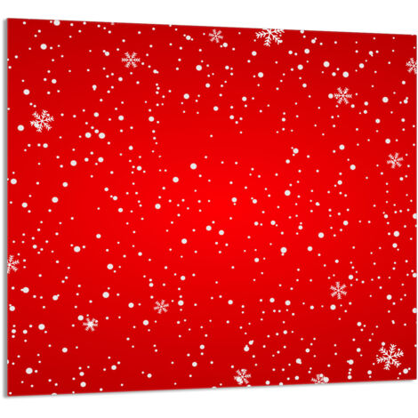 PANEL DE VIDRIO PARA COCINA 65x60 Rojo