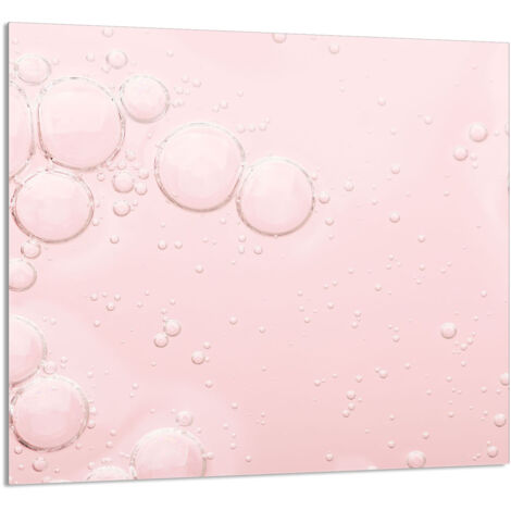 PANEL DE VIDRIO PARA COCINA 65x60 Rosa