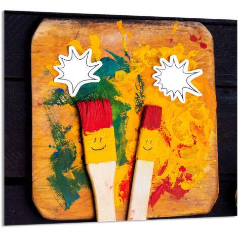 PANEL DE VIDRIO PARA COCINA 65x60 Smile