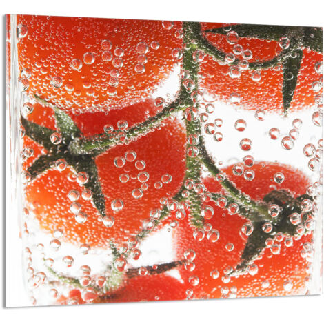 PANEL DE VIDRIO PARA COCINA 65x60 Tomate