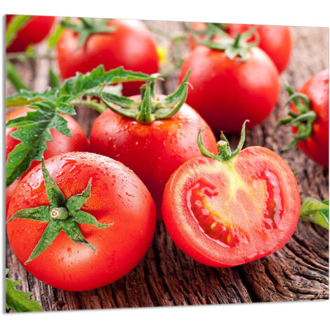 PANEL DE VIDRIO PARA COCINA 65x60 Tomates