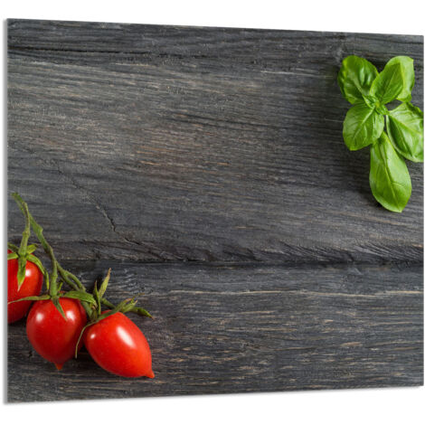 PANEL DE VIDRIO PARA COCINA 65x60 Tomates