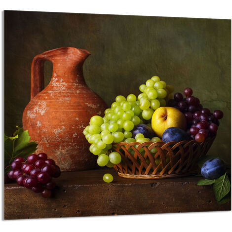 PANEL DE VIDRIO PARA COCINA 65x60 Uva