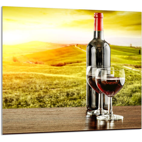 PANEL DE VIDRIO PARA COCINA 65x60 Vino