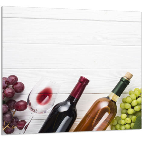 PANEL DE VIDRIO PARA COCINA 65x60 Vino