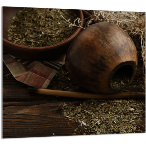 PANEL DE VIDRIO PARA COCINA 65x60 Yerba