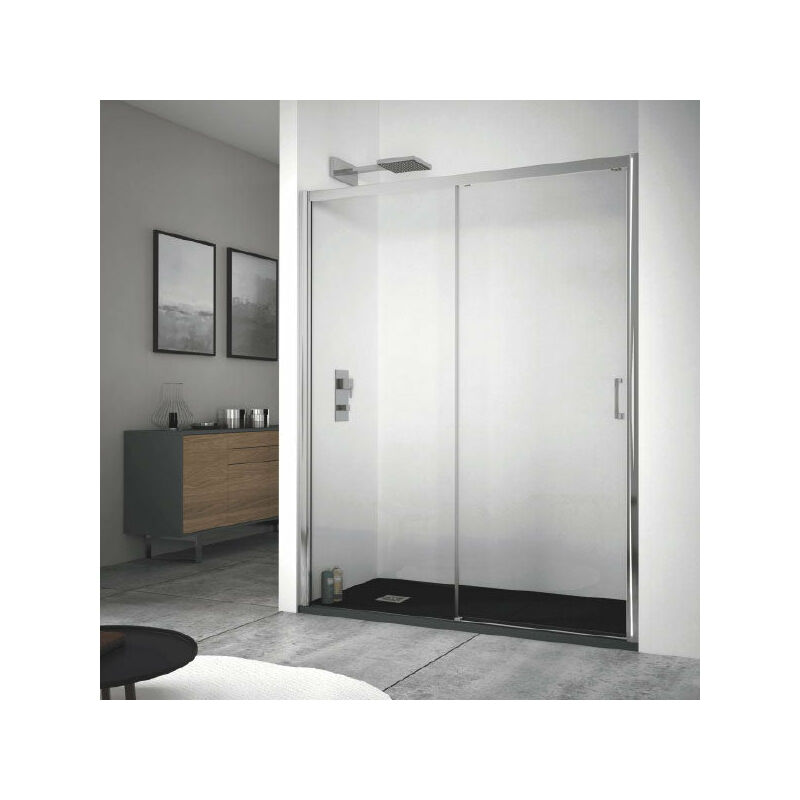 

Mundilite - Panel Fijo + Puerta Corredera KENNEDY SIN DECORADO 160 cm Lateral fijo: 90 cm