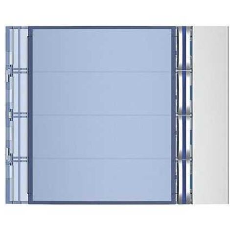 Panel frontal Bticino 4 pulsadores en una columna Acabado Allmetal 352041