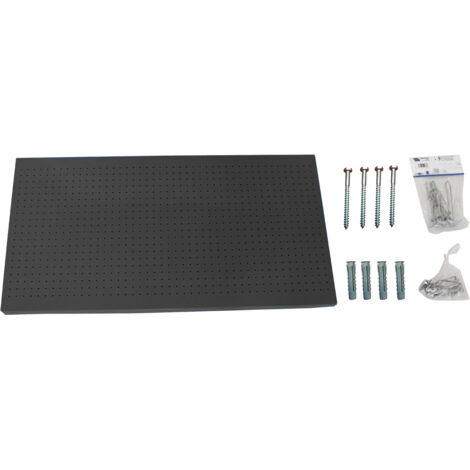 Panel Herramientas Panelclick 1500x400 antracita + 14 hook + 3 acce
