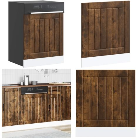 Panel lavavajillas Lucca madera contrachapada roble ahumado - Madera contrachapada - Lavavajillas protegido