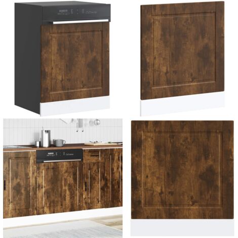 Panel lavavajillas Porto madera contrachapada roble ahumado - Madera contrachapada - Panel de cocina