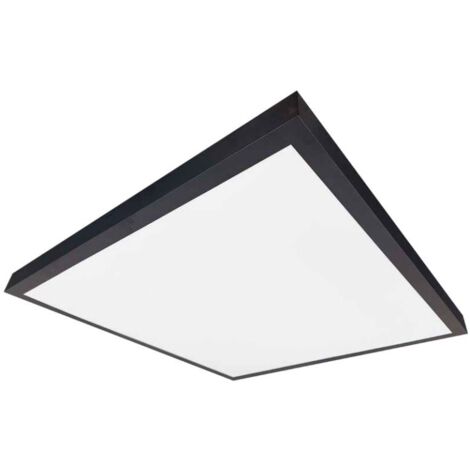 Panel LED Borma superficie 40W 4200K negro 60x60cm