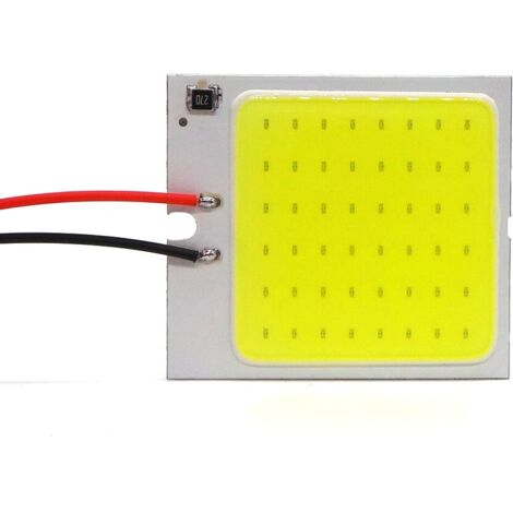 Panel LED COB de 2 piezas, 40 mm x 35 mm, 12 V, T10, SV8.5, T4W, 600 lm