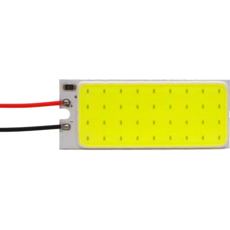 Panel LED COB de 2 piezas, 50 mm x 20 mm, 12 V, T10, SV8.5, T4W, 500 lm