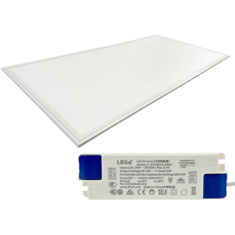 Panel LED empotrable 120x60 Sirrah 60W 3000K