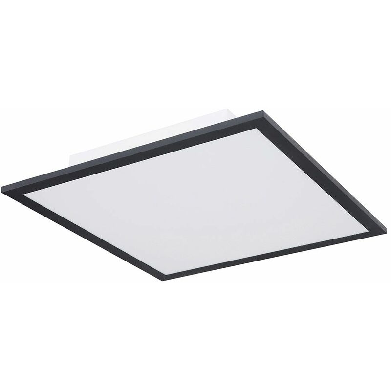 

Panel LED estructura de luz de techo panel de techo estudio lámpara de techo LED plano, rejilla de aluminio cuadrado negro, 18 vatios 1200 lúmenes