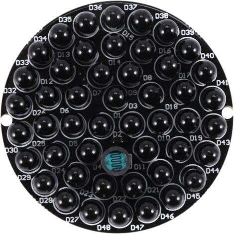 Panel LED infrarrojo CSPARKV de 48 piezas de 940 nm invisible por la noche sin exposición para accesorios de CCTV IR