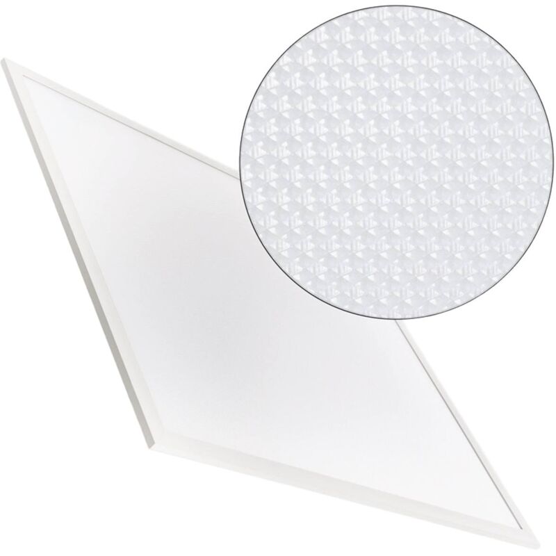 Panel LED 60x60 cm 40W 4000lm Regulable Microprismático (UGR17) 6000K Regulable 0-10V Industrial Blanco Frío