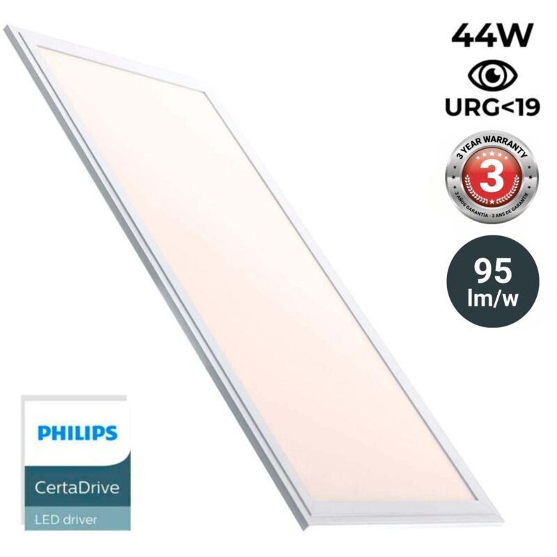 Panel LED Slim 120X30 Cm - Driver Philips - 44W - UGR19 -