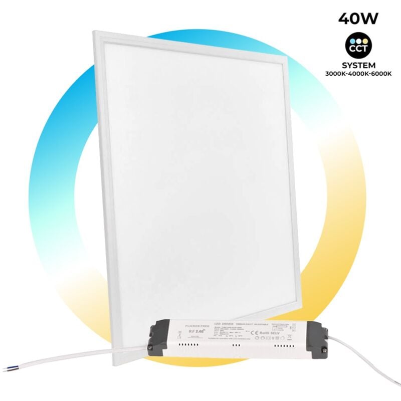 

Panel LED slim 60x60 40W Regulable CCT Tunable White