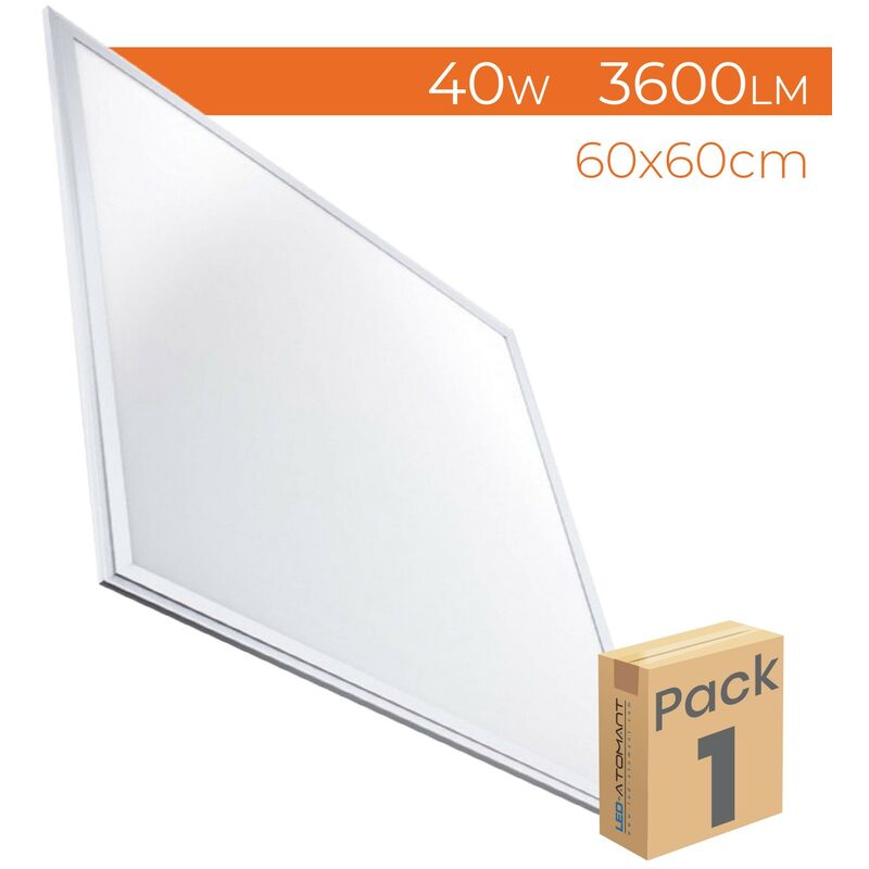 

Panel LED Slim 60x60cm 40W 3600LM | Blanco Cálido 3000K - Pack 1 Ud. - Blanco Cálido 3000K