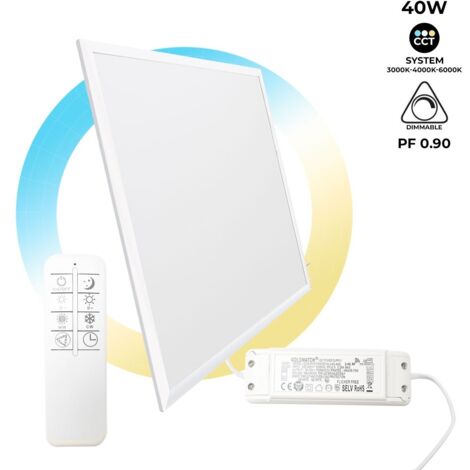 Panel LED Slim CCT Regulable Con Mando - 60x60cm - 40W