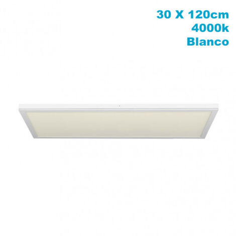 Panel LED Tivoli superficie 72W 4000K blanco 30x120cm