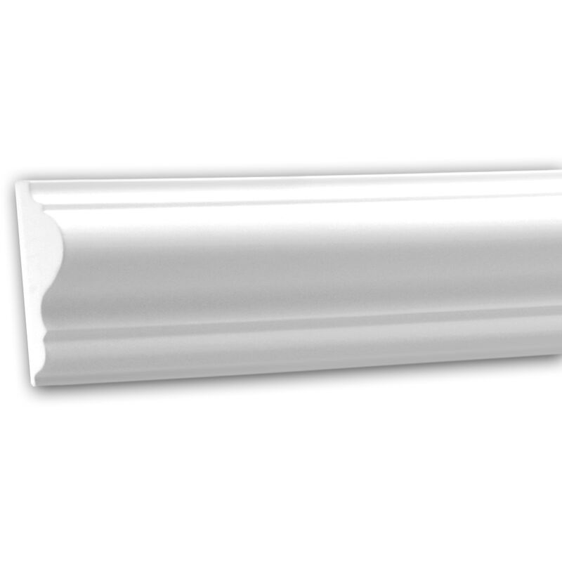 Profhome Decor - Panel Moulding 151301F Profhome Dado Rail Flexible Moulding Decorative Moulding Neo-Classicism style white 2 m