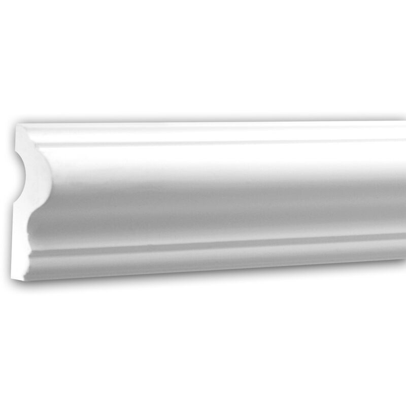 Profhome Decor - Panel Moulding 151302F Profhome Dado Rail Flexible Moulding Decorative Moulding Neo-Classicism style white 2 m