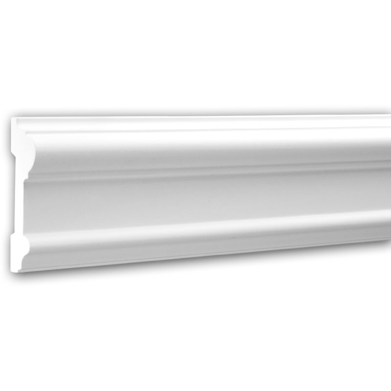 Profhome Decor - Panel Moulding 151307 Profhome Dado Rail Decorative Moulding Frieze Moulding Neo-Classicism style white 2 m - white