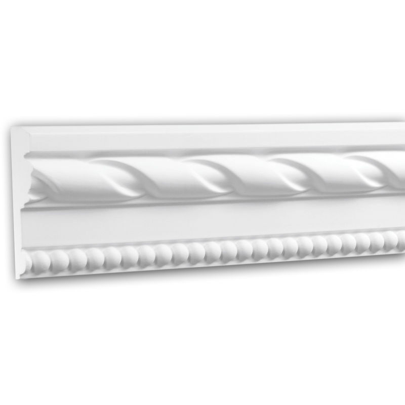 Profhome Decor - Panel Moulding 151314 Profhome Dado Rail Decorative Moulding Frieze Moulding Neo-Classicism style white 2 m