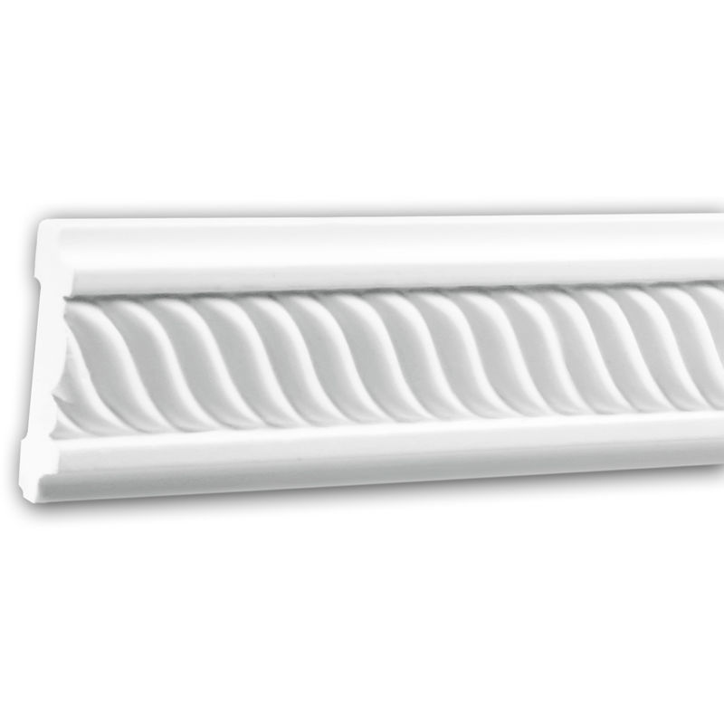 Profhome Decor - Panel Moulding 151324 Profhome Dado Rail Decorative Moulding Frieze Moulding Neo-Empire style white 2 m