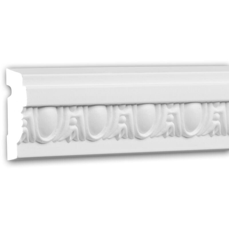 Profhome Decor - Panel Moulding 151332F Profhome Dado Rail Flexible Moulding Decorative Moulding Neo-Classicism style white 2 m - white