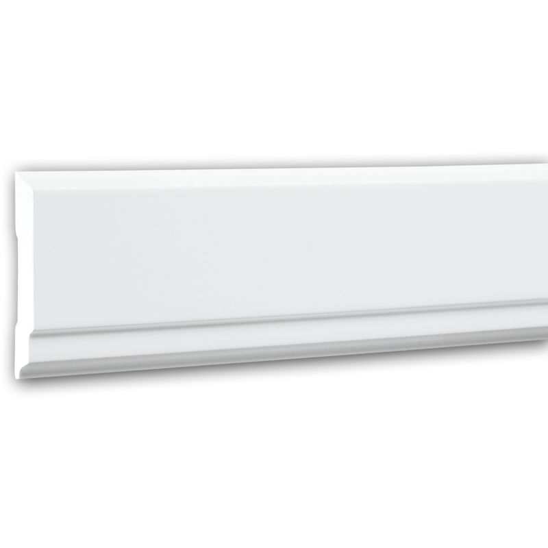 Profhome Decor - Panel Moulding 151343 Profhome Dado Rail Decorative Moulding Frieze Moulding contemporary design white 2 m - white