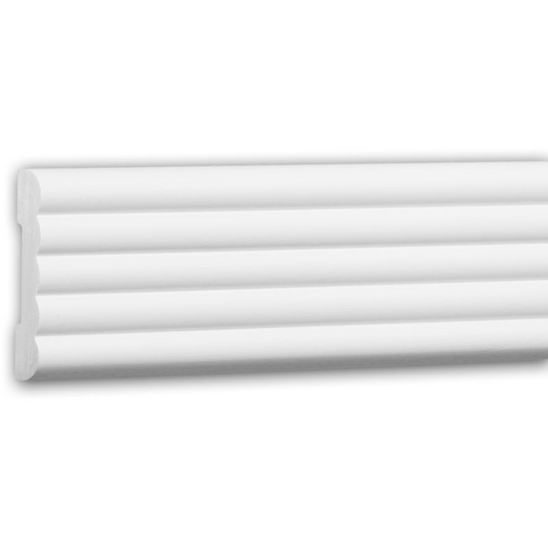 Profhome Decor - Panel Moulding 151356 Profhome Dado Rail Decorative Moulding Frieze Moulding contemporary design white 2 m