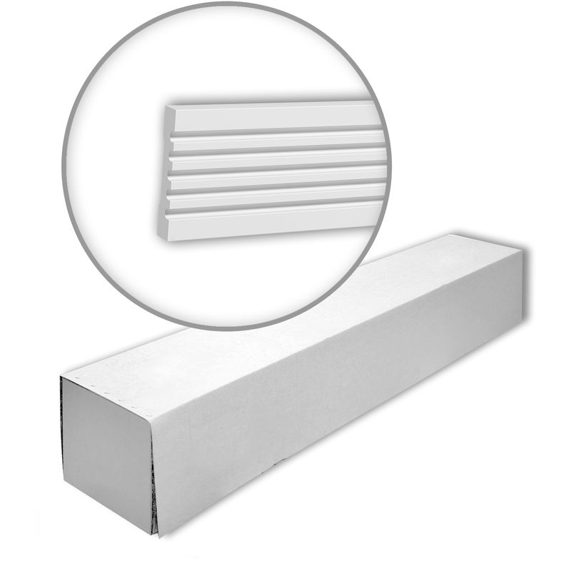 Profhome Decor - Profhome 151370 1 Box 12 pieces Panel moulding 24 m - white