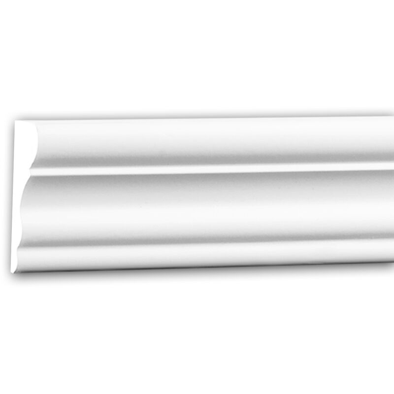 Profhome Decor - Panel Moulding 151377F Profhome Dado Rail Flexible Moulding Decorative Moulding Neo-Classicism style white 2 m