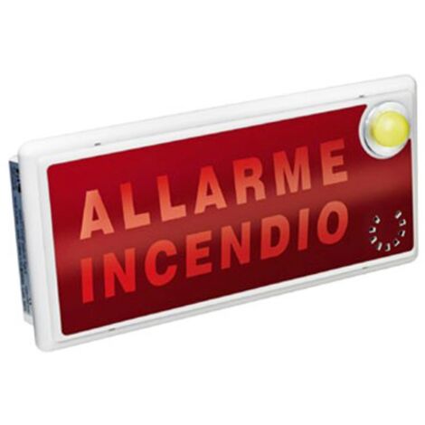 Panel óptico acústico Urmet de alarma de incendios 1043/253