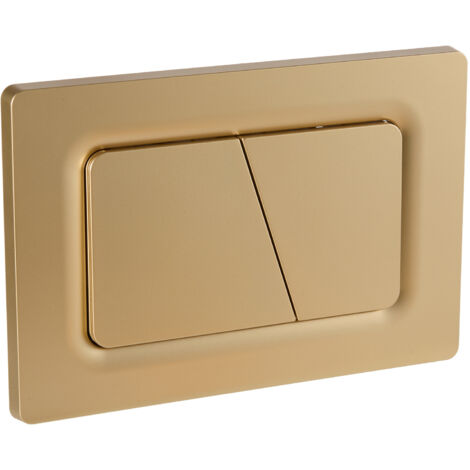 Panel para cisternas empotradas SIGMA Sigma01, 20, 30, UP300, UP320 – Material: Plástico, Herrajes: Zamak/Acero, Color: Oro mate
