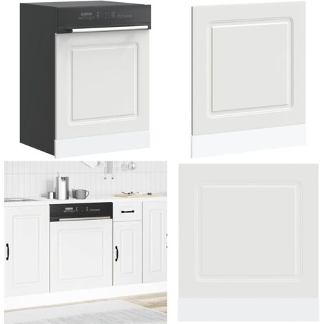 Panel para lavavajillas Kalmar blanco 60x1,5x67 cm - Madera de ingeniería - Protección para lavavajillas