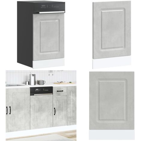 Panel para lavavajillas Kalmar gris hormigón 45x1,5x67 cm - Panel de cocina - Madera de ingeniería